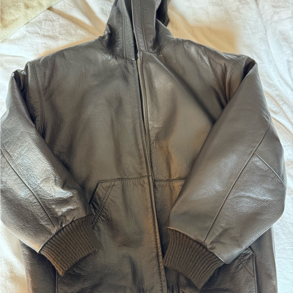 Kid’s Brown Leather Jacket